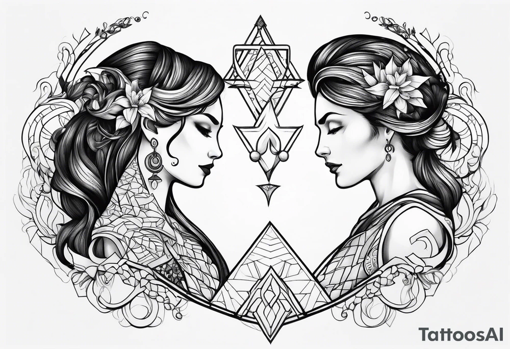 Couple's tattoos capricorn and aquarius uniting tattoo idea Couple's tattoos capricorn and aquarius uniting tattoo idea
