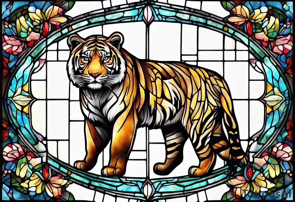 Cub stain glass tattoo idea