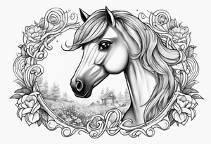Full sleeve with my little pony, Jen and the hollograms tattoo idea