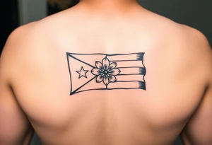 Puerto Rico flag island  Flor de Maga tattoo idea