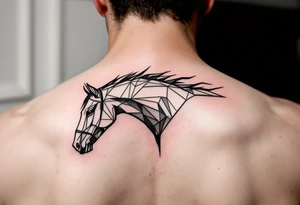 horse silhouette 
from the front tattoo idea