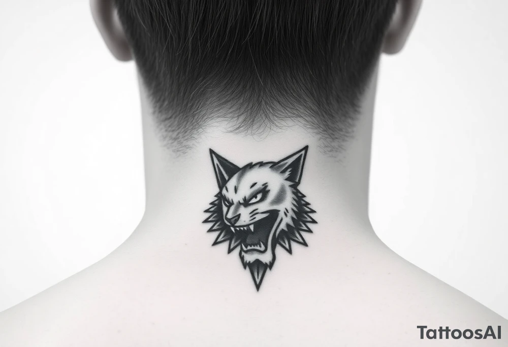 Mroczny, agresywny, ponury tattoo idea