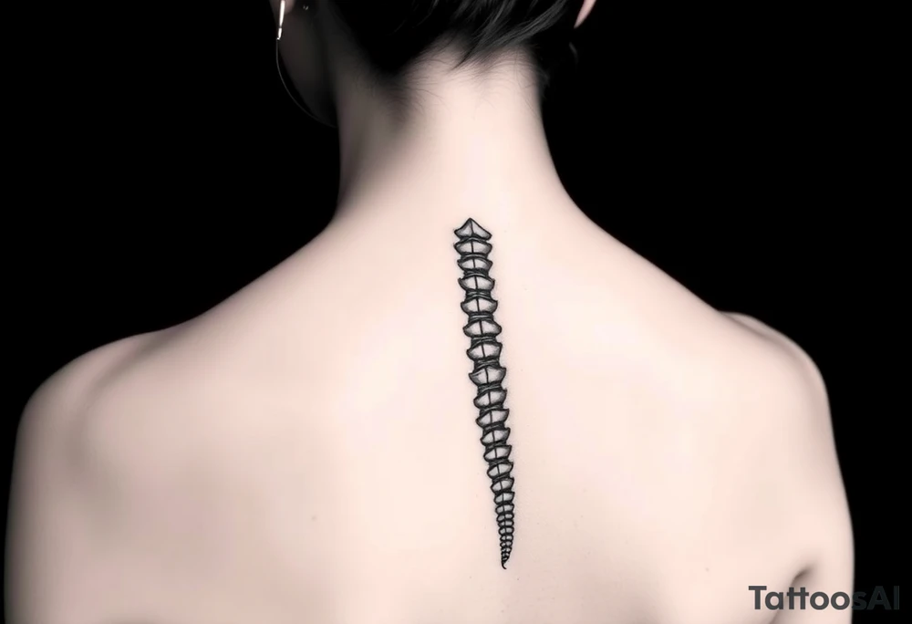 spine tattoo tattoo idea