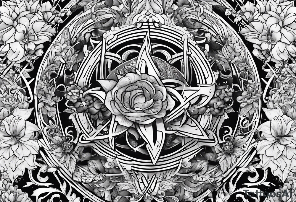 Chaos turned into peace tattoo idea