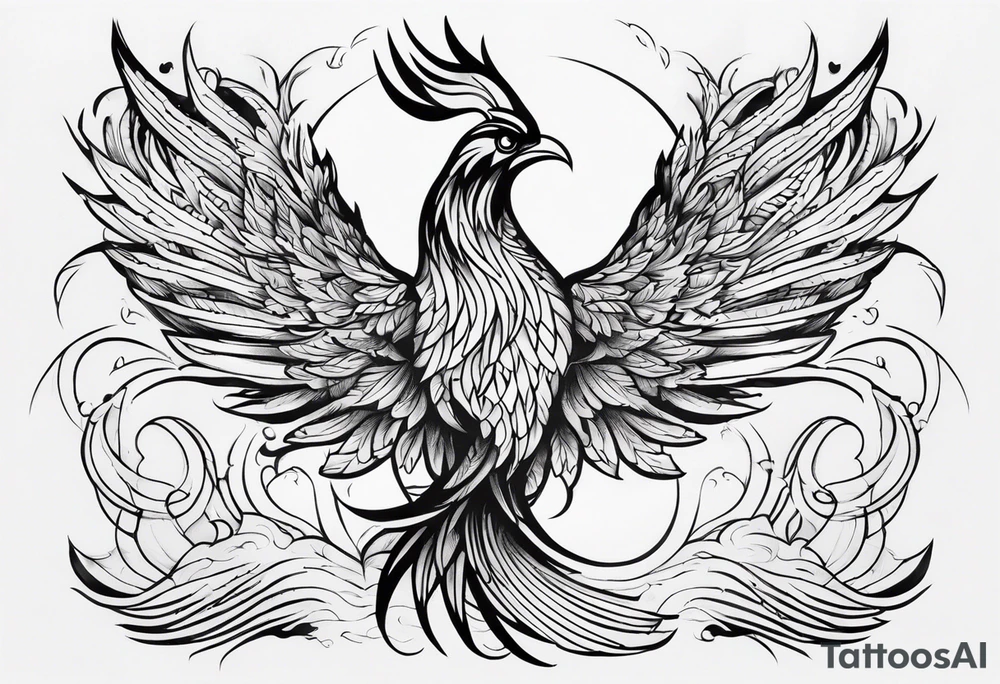 phoenix not so elaborate tattoo idea