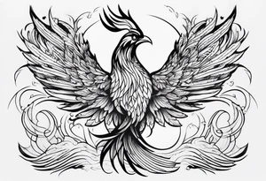 phoenix not so elaborate tattoo idea