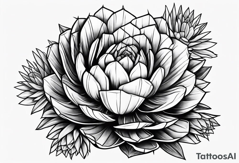 Cactus and a drink tattoo idea