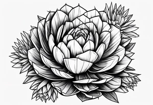 Cactus and a drink tattoo idea