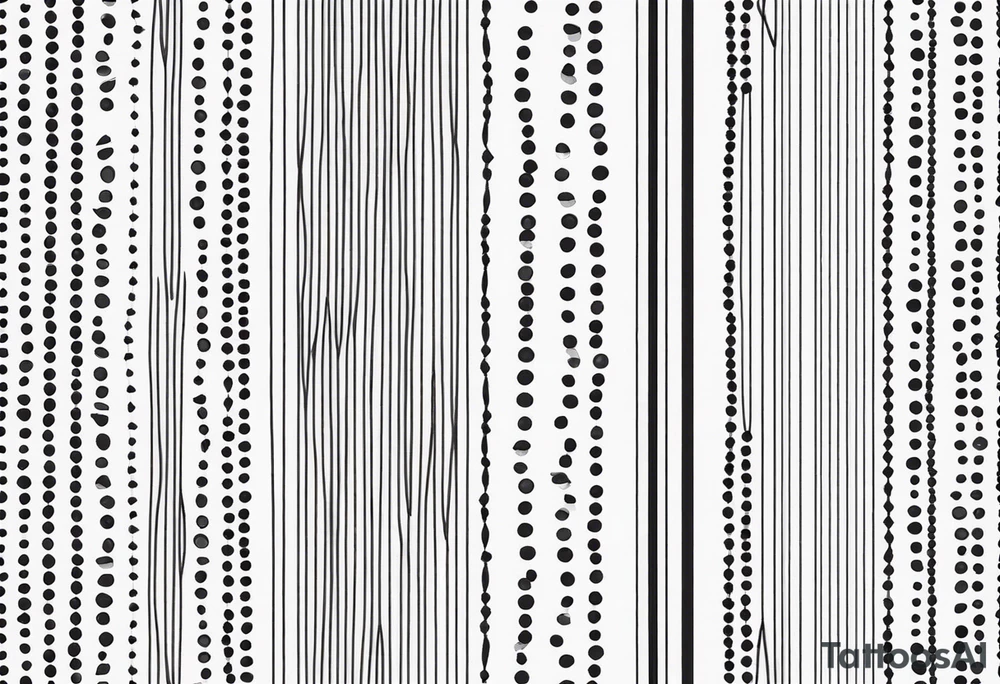 Beaded Fringe PATTERN tattoo idea