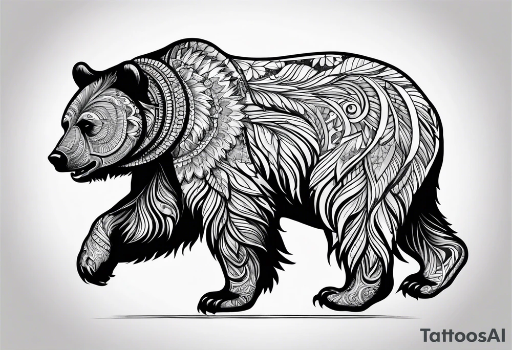 Dancing bear tattoo idea