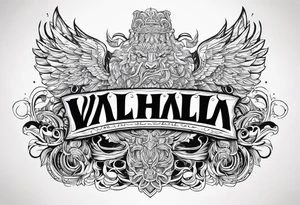 Valhalla heaven gods tattoo idea