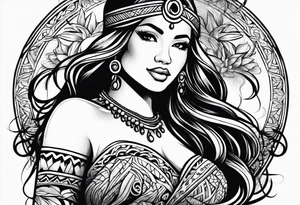 hula girl tattoo idea