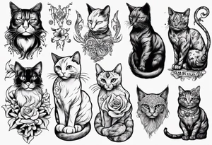 Cat big tattoo idea