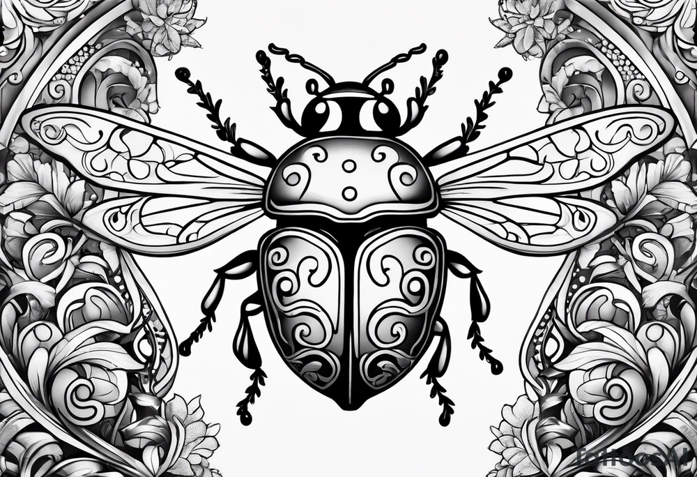 Lady bug tattoo idea