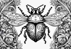 Lady bug tattoo idea