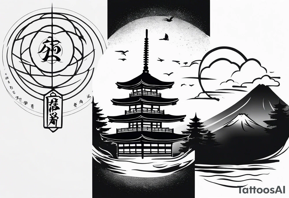 Japanesee style that represents the bravery and honour and beauty at the same time
On the forearm 
Philosophycal tattoo idea