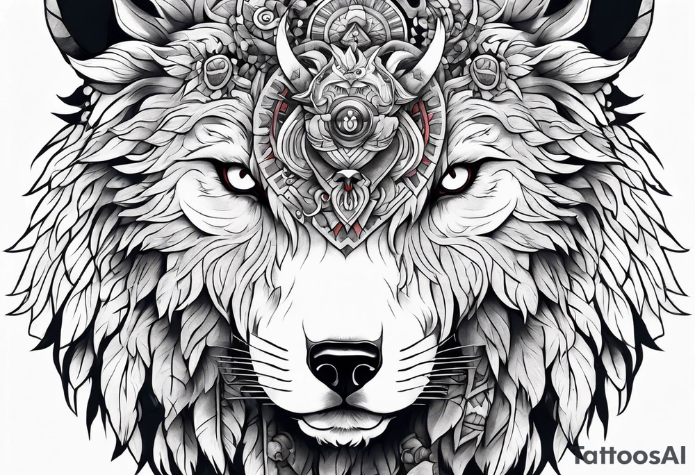 princess mononoke great spirit tattoo idea