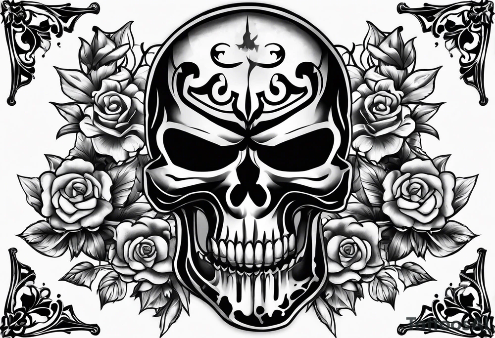 punisher skull tattoo idea