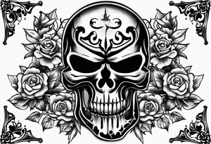 punisher skull tattoo idea