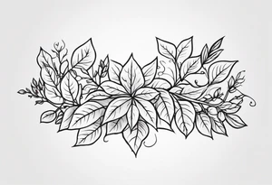 This tattoo will be on the back of the arm above the elbow. please add the numbers 31.8742° N, 91.1366° W, with very simple ivy vines on both sides. tattoo idea