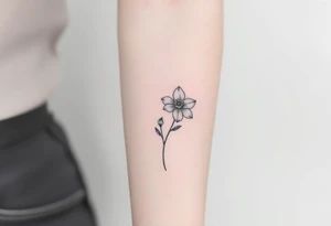 Flower crisântemo e astromelia tattoo idea