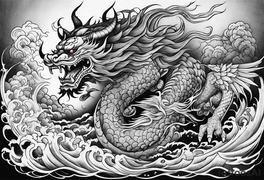 Escaping demons from hell tattoo idea