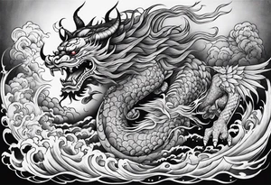 Escaping demons from hell tattoo idea