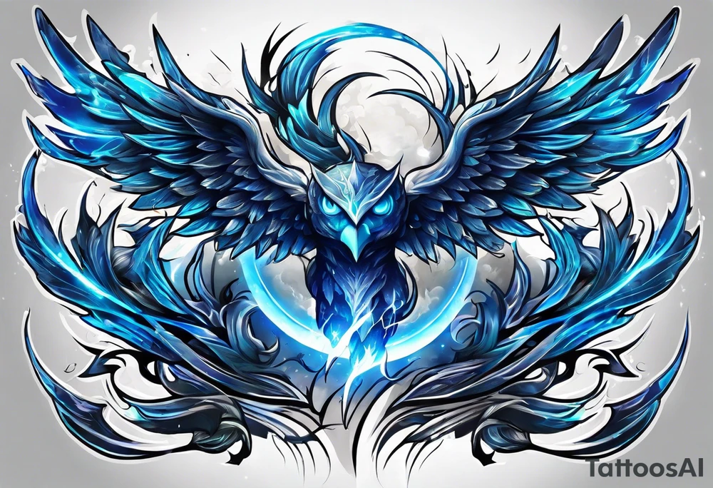 Blue Lightning tattoo idea