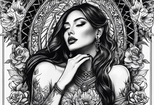 Bdsm dark romance hand around throat tattoo idea