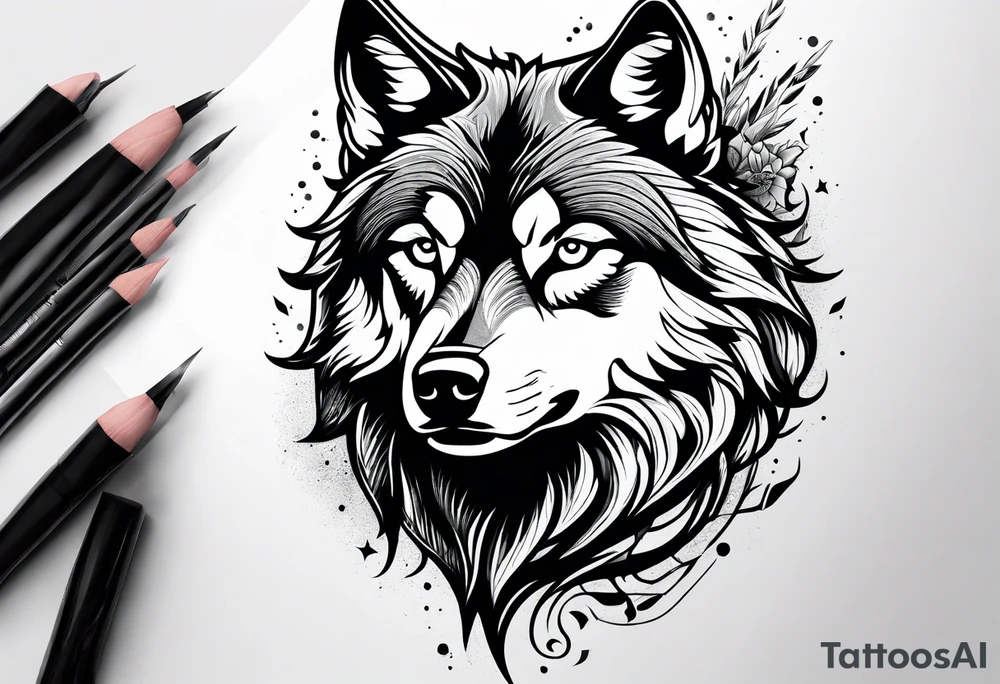 Wolves tattoo idea