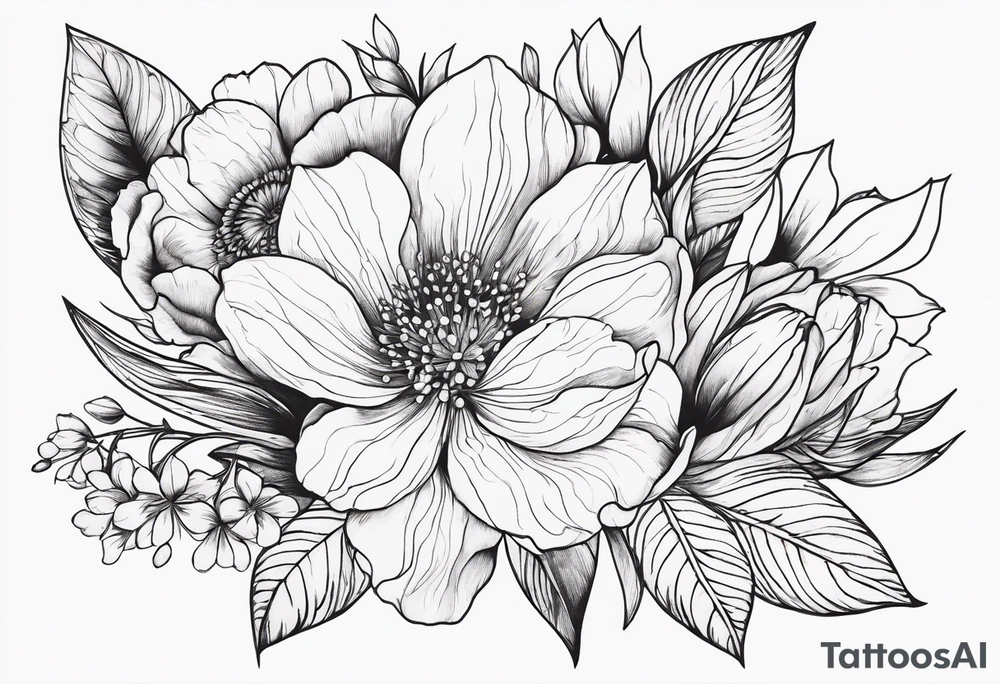 March birth flower tattoo idea