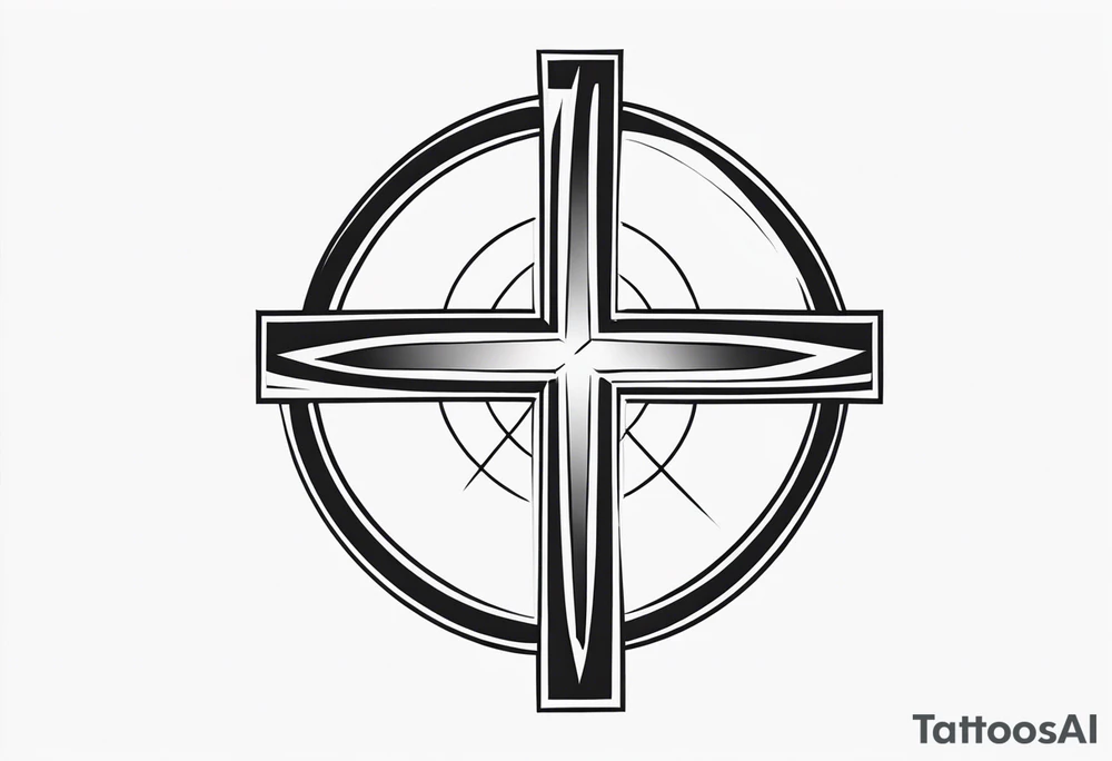 cross tattoo idea