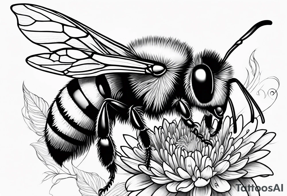 bumble bee tattoo idea