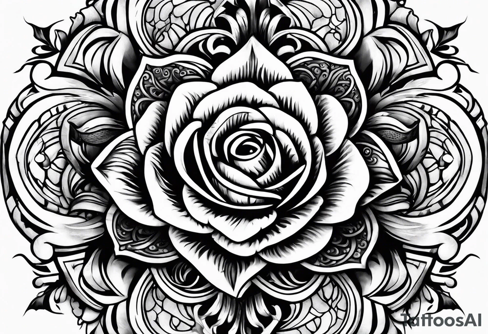 old english brown tattoo idea