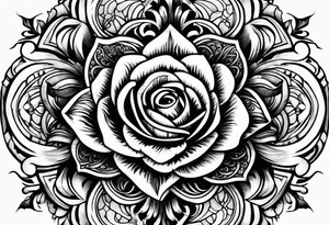 old english brown tattoo idea