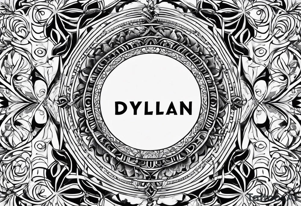 I want to use the name dylan with birthday 7-7-18 with an infinity loop design tattoo idea