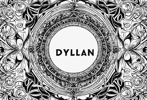 I want to use the name dylan with birthday 7-7-18 with an infinity loop design tattoo idea