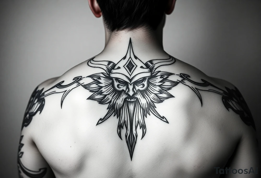 Viking tattoo that will attract a lot of money and will heal and keep you healty tattoo idea