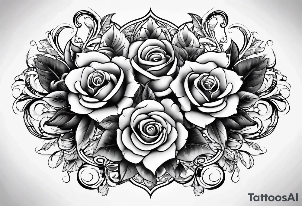Combination of a and d tattoo idea