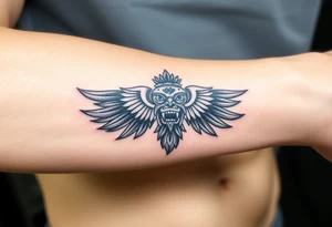 Dios Quetzalcóatl en piedra tattoo idea