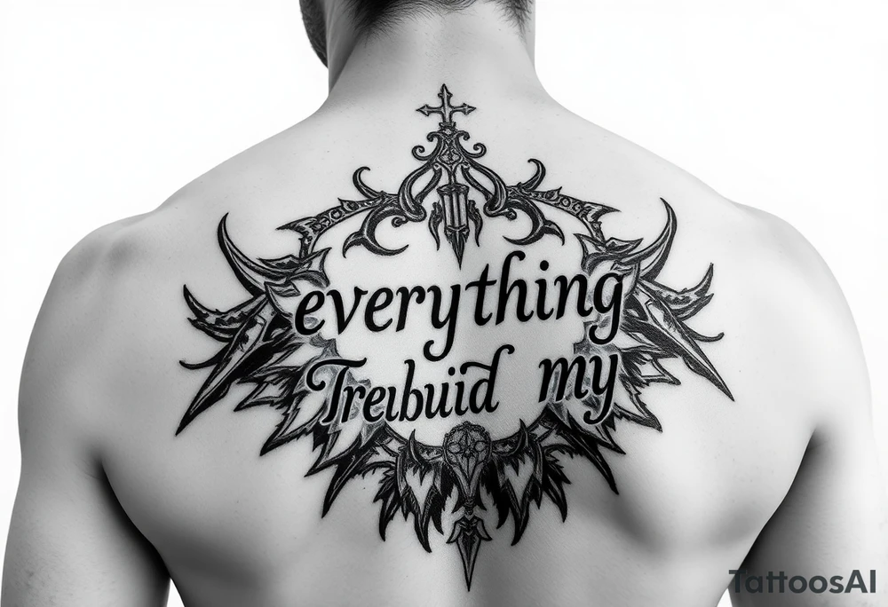Lost everything and rebuild myself tattoo idea