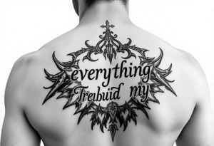Lost everything and rebuild myself tattoo idea