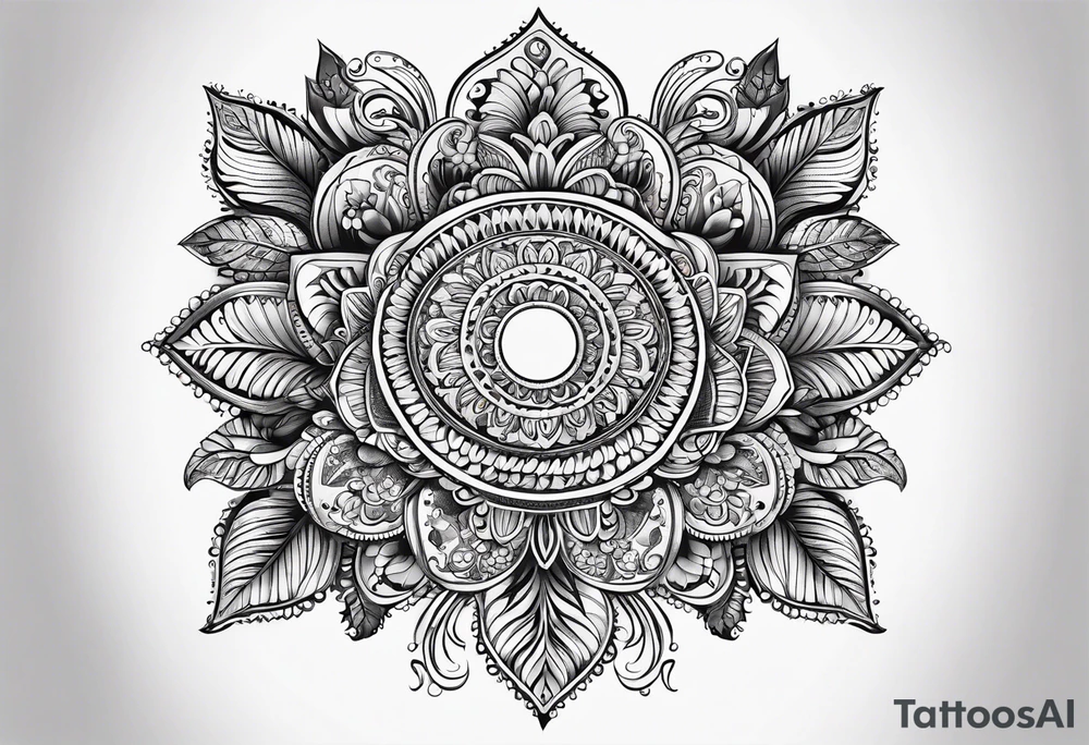 Paisley patter tattoo idea