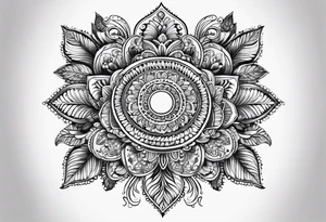 Paisley patter tattoo idea