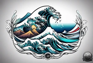 madrid waves tattoo idea