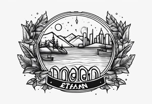 ethan name tattoo idea