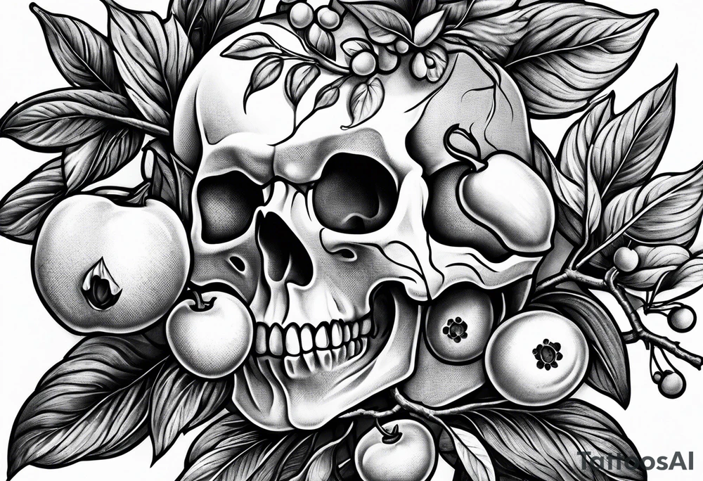 Blueberry tree tattoo idea