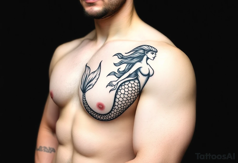 mermaid tattoo idea