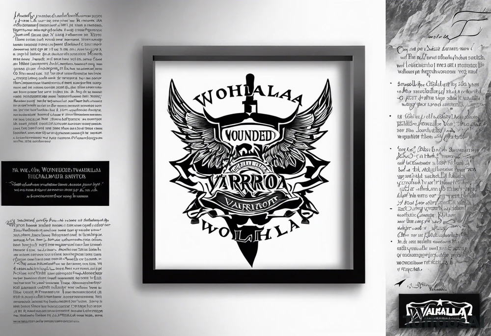 Wounded warrior valhalla tattoo idea