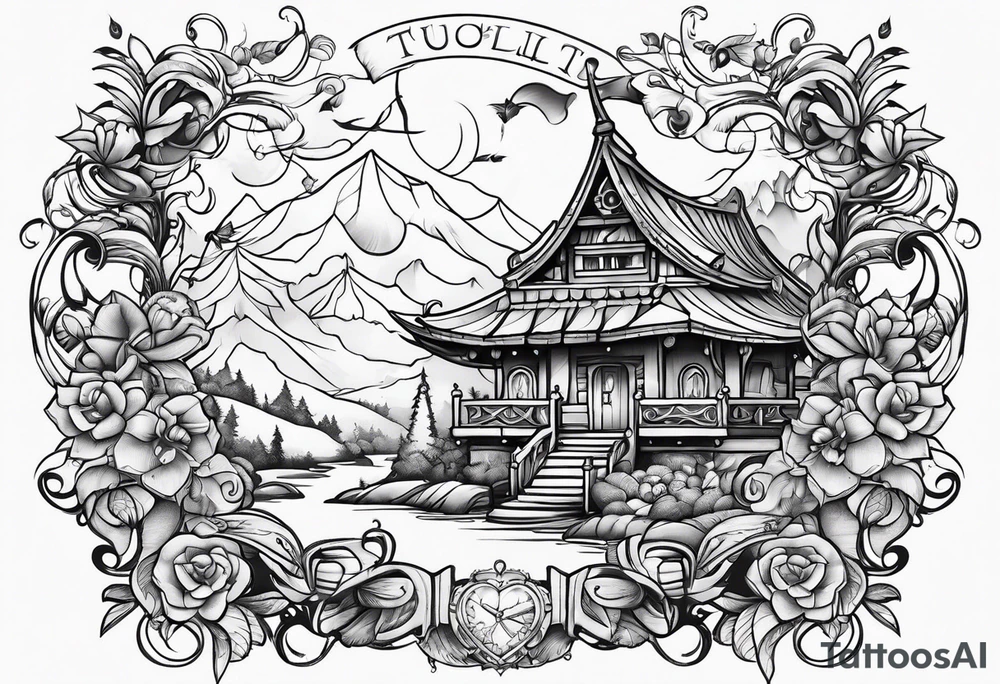 stitch fairy tale tattoo idea